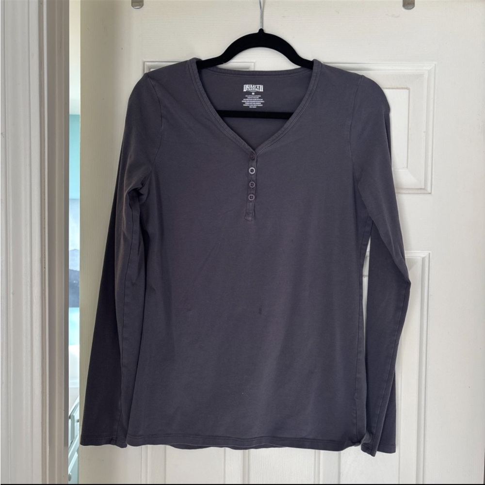 Charcoal Long Sleeve Tee